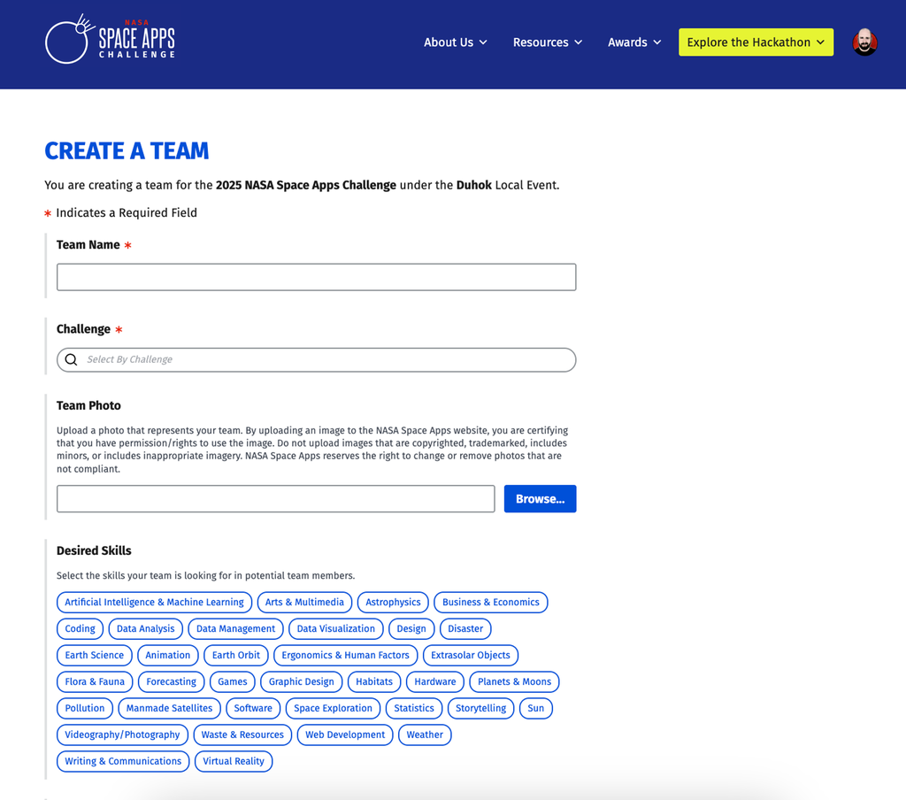 Create a Team