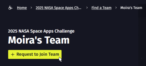 Request to Join Team